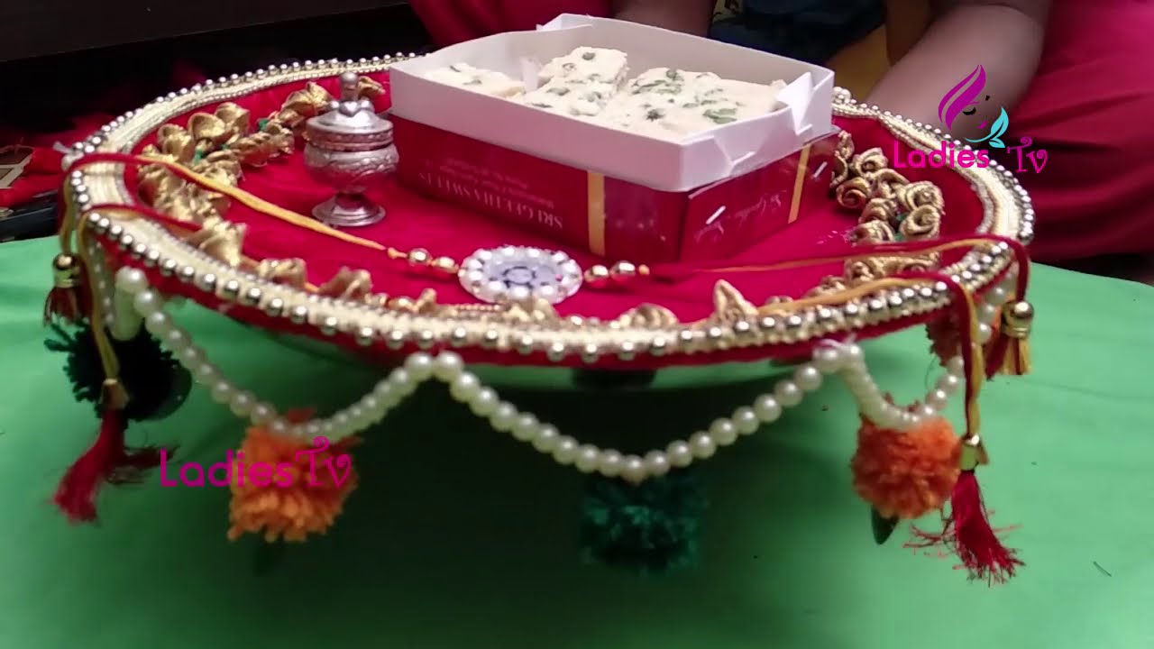 How To Make Rakhi Plate