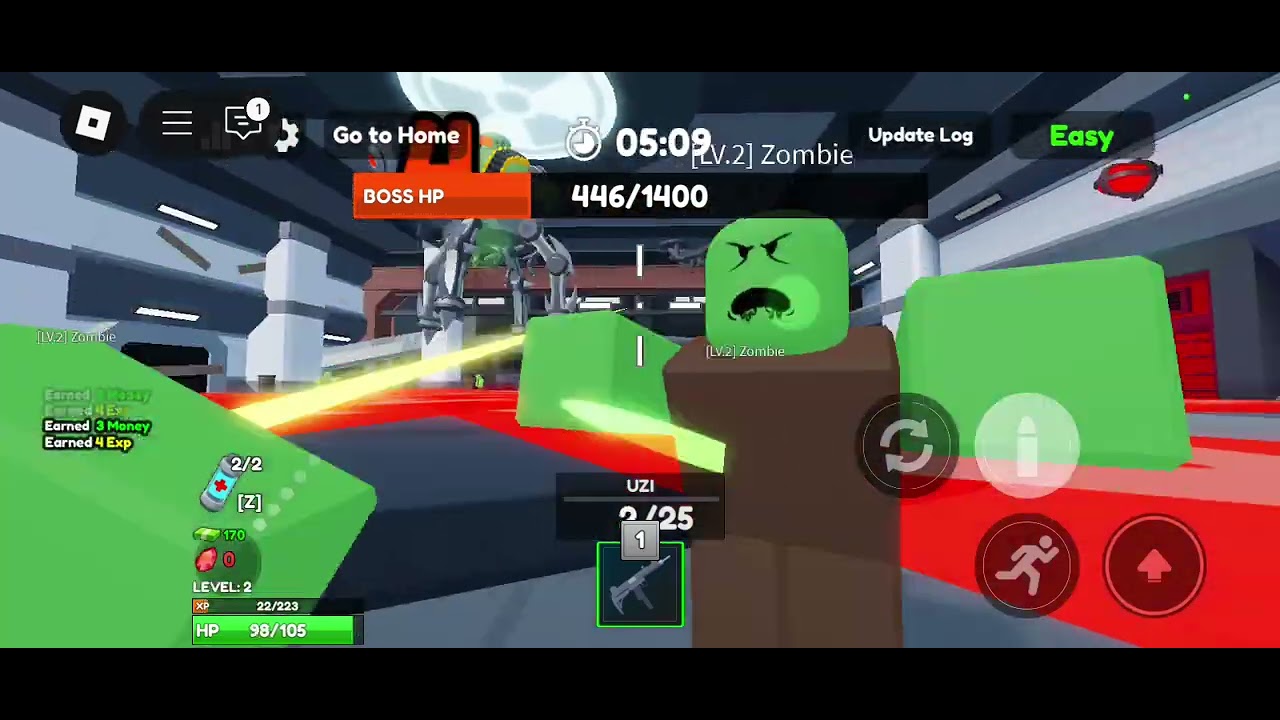 Playing zombie hunters