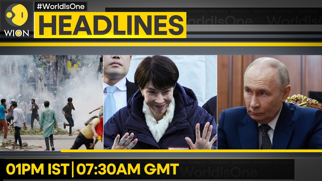 Japan's Takaichi in Campaigning Mode |Canada Employment Declines in January | WION Headlines