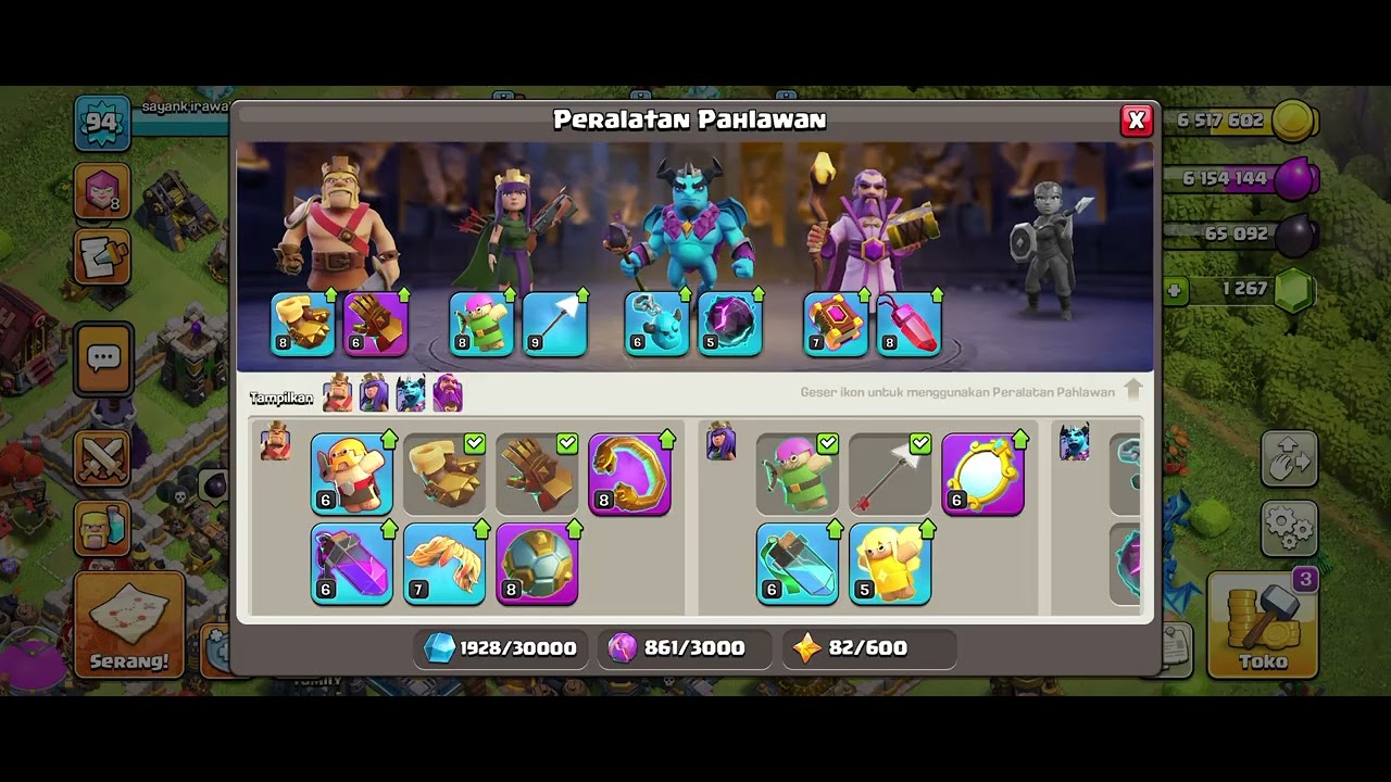 Liga mode peringkat Archer lv. 8 menggunakan naga eletro & balon #cocindonesia #cocattacks #coc 