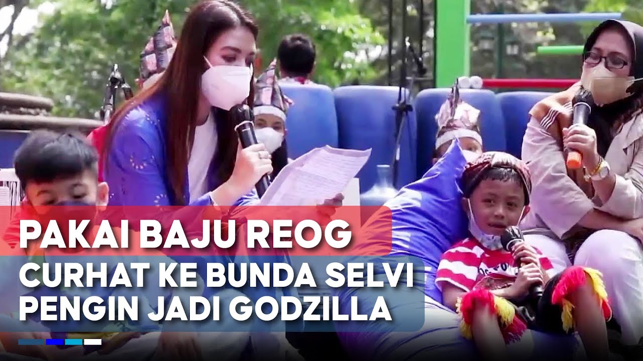Pakai Baju Reog di Hadapan Selvi Ananda, Bocah Lucu Ini Ngaku Gemar Mainan Godzilla