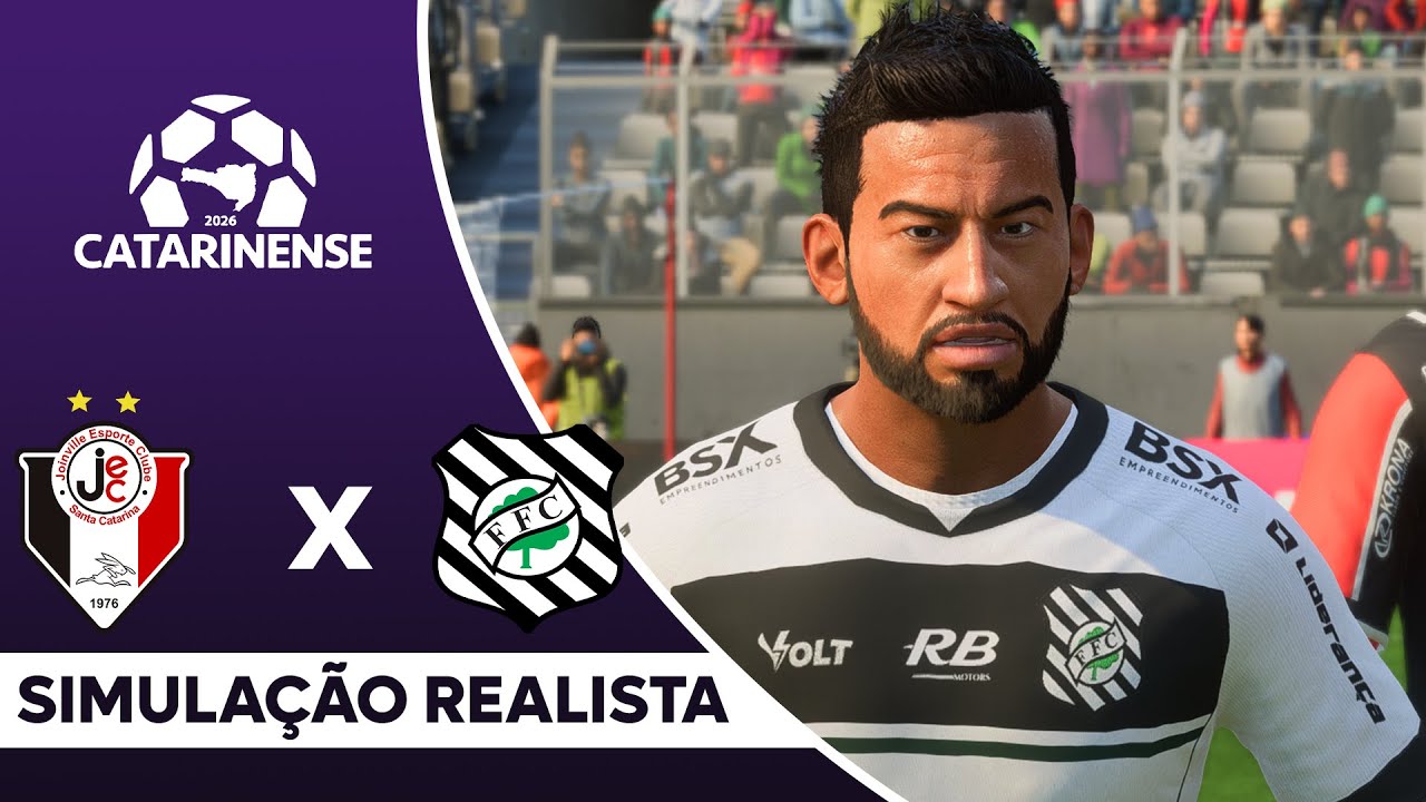 JOINVILLE X FIGUEIRENSE | Campeonato Catarinense 2026 | Simulação Realista