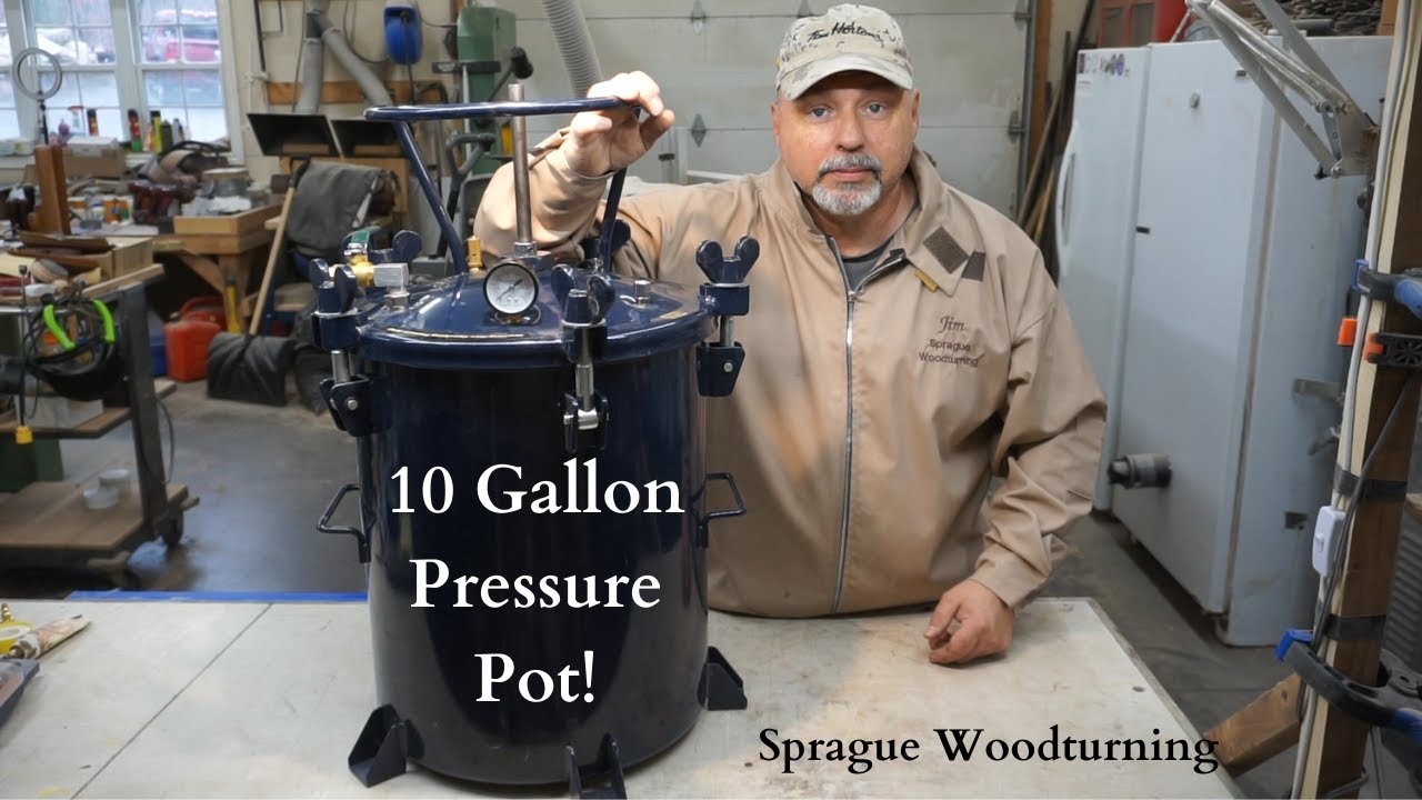 Woodturning - How To Prep a 10 Gallon Paint Pressure Pot For Resin Casting