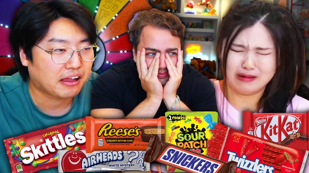 Trying American candy for the first time!