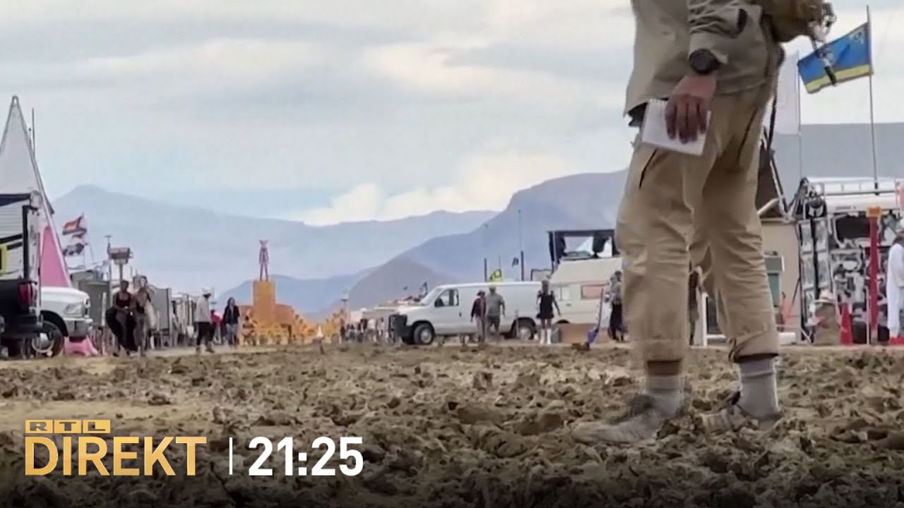 Što je Burning Man i kako će se tisuće ljudi spasiti iz blata? | RTL DIREKT