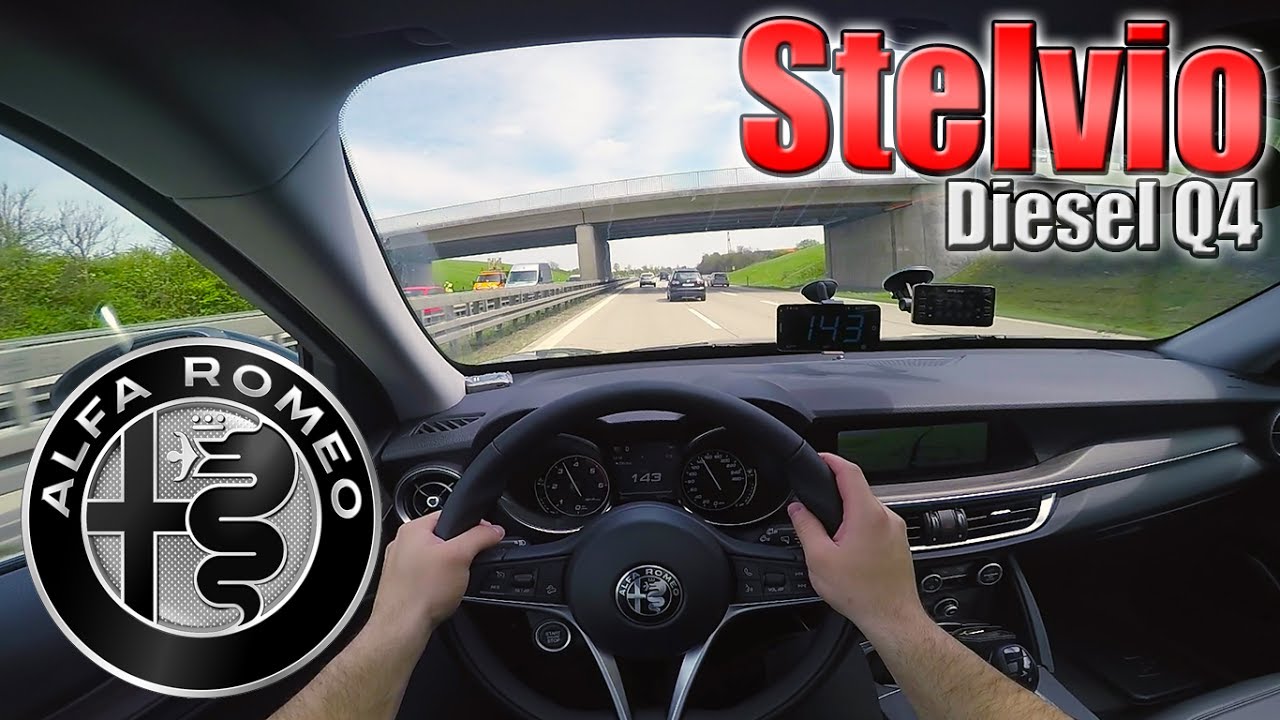 2017 Alfa Romeo Stelvio (210Hp) POV- Autobahn TEST Drive ✔