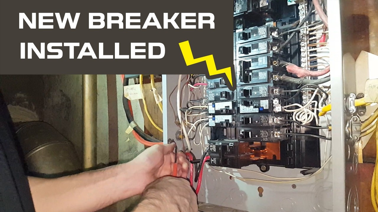 How to install new breaker in electrical panel ⚡ New 30 Amp Circuit Breaker for water heater, etc.