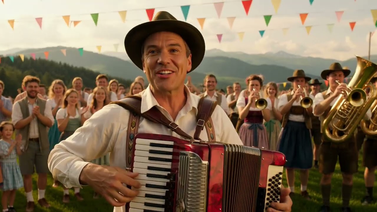 German Alps Festival 🎵 Polka, Waltz & Traditional Brass Band Joy | Bavarian Fest & Folk Music
