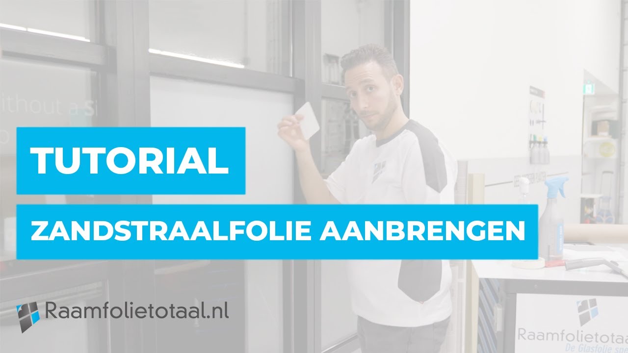 Zandstraalfolie / Raamfolie Tutorial - Raamfolietotaal