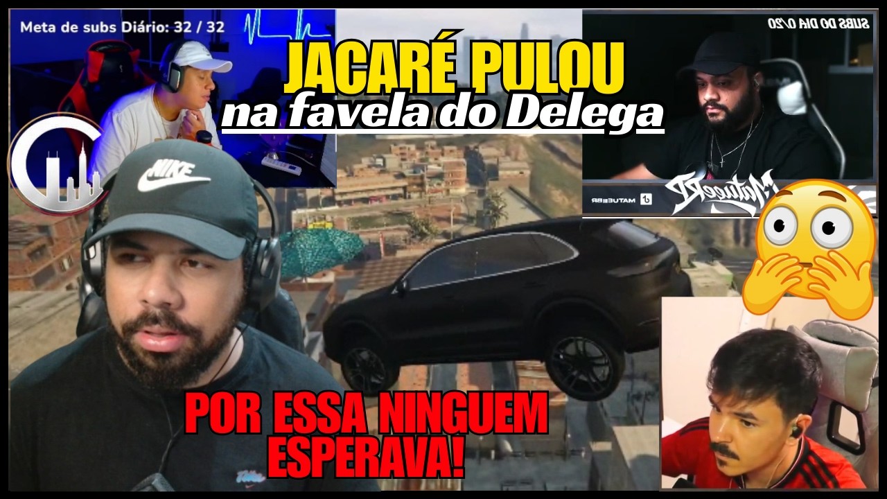 JACARÉ INVADE A FAVELA DO DELEGA E PEGA TODOS DESPREVENIDOS.🤣🤣😁