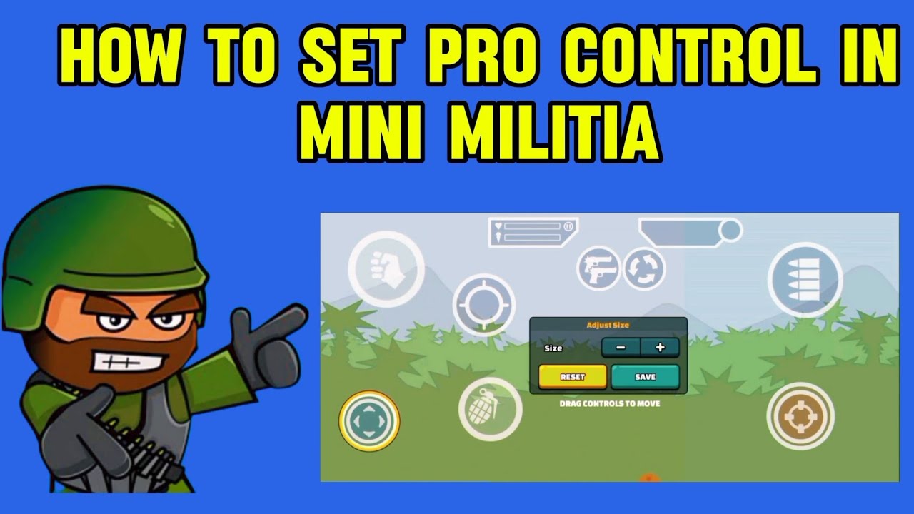 Mini Militia Pro Control Settings Tutorial | Best Controls Setup