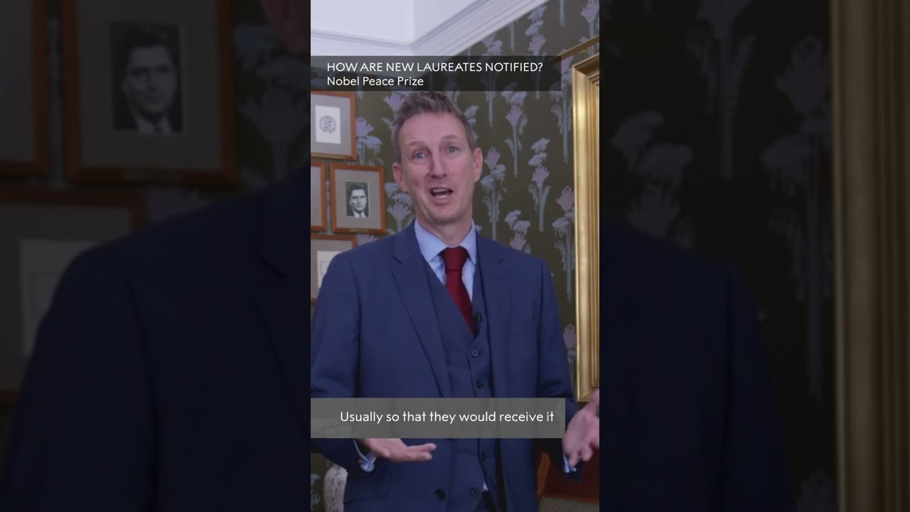 How do laureates find out that they have been awarded the Nobel Peace Prize?