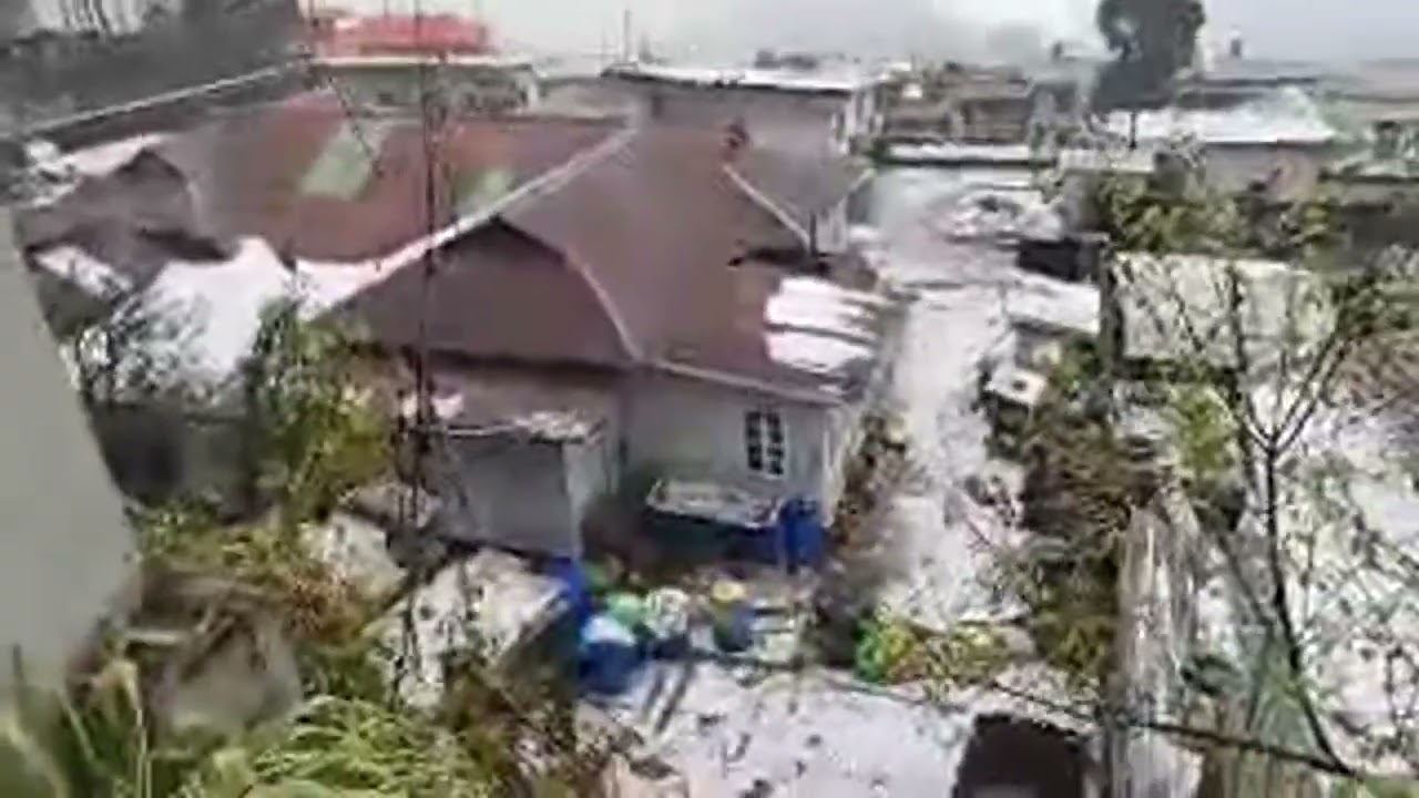 Kohima looks after heavy rain and hailstone beautiful 