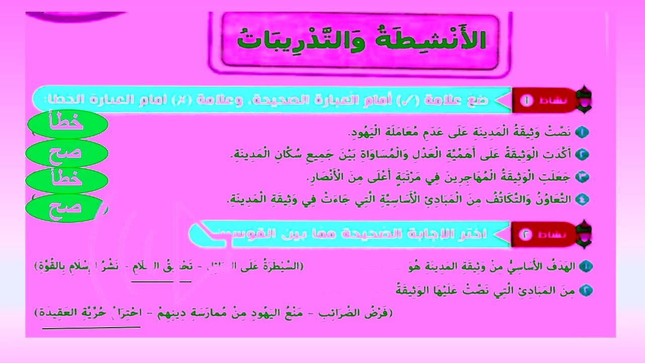 وثيقة المدينة و أسس الدولة الإسلامية 2 صوت