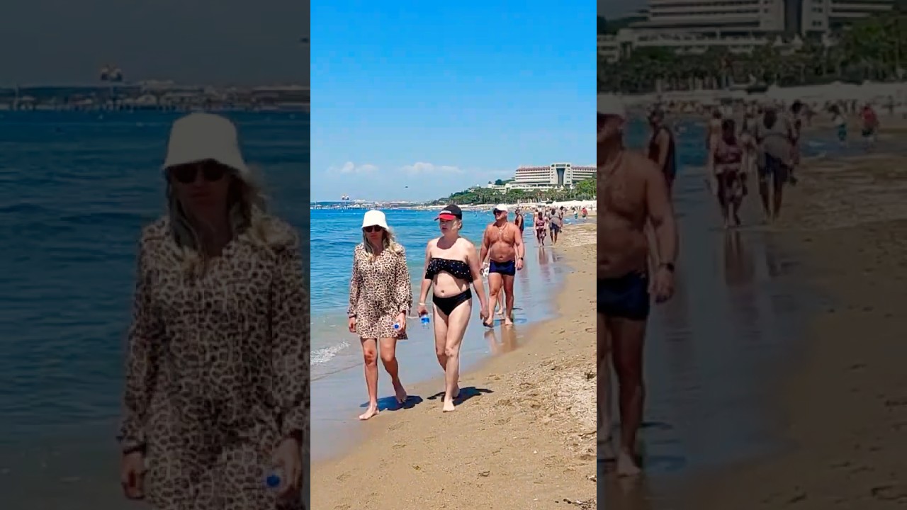 🇹🇷Sunny Day at SIDE Beach. Antalya Turkey #1315 #antalya #beach #turkey