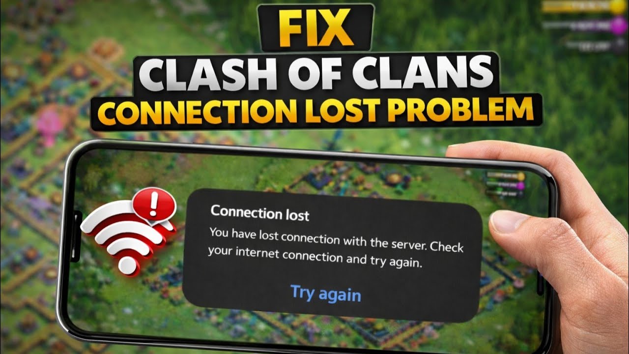 Fix Clash of Clans Connection Lost Problem with These SIMPLE Steps || Tech Wash