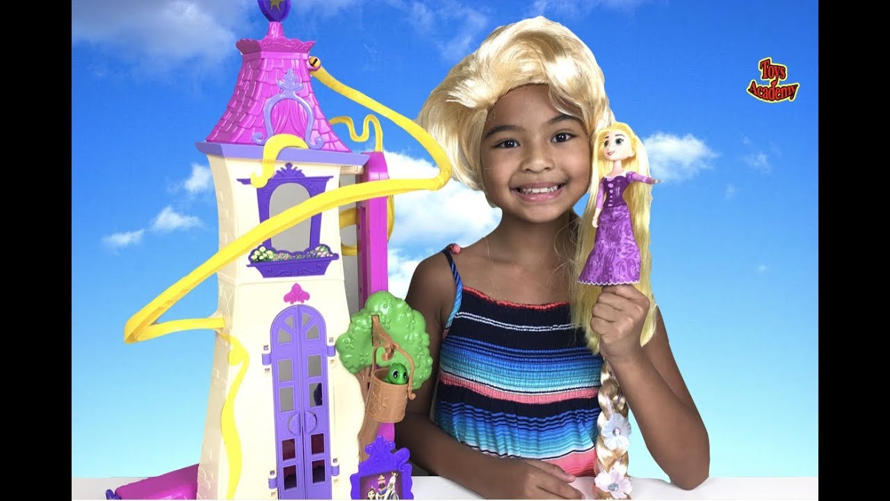 Disney Tangled Swinging Locks Castle Unboxing  | Toys Academy