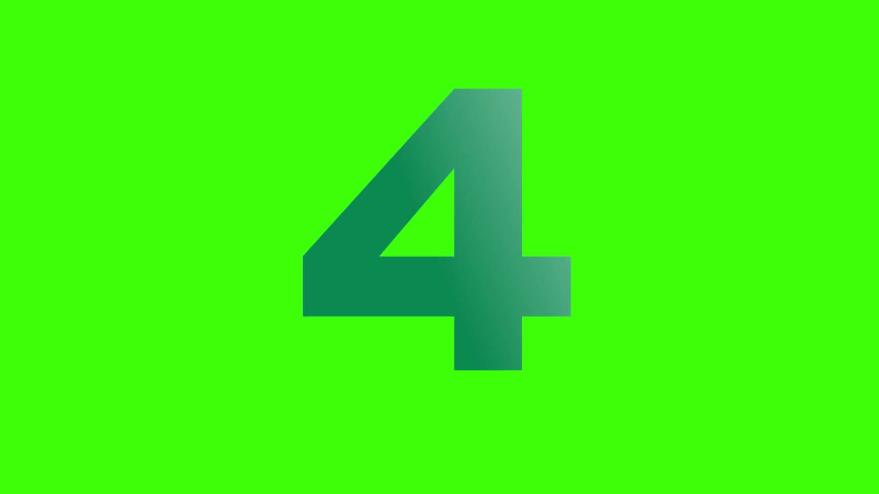 Number 4 (transition for videos﻿)