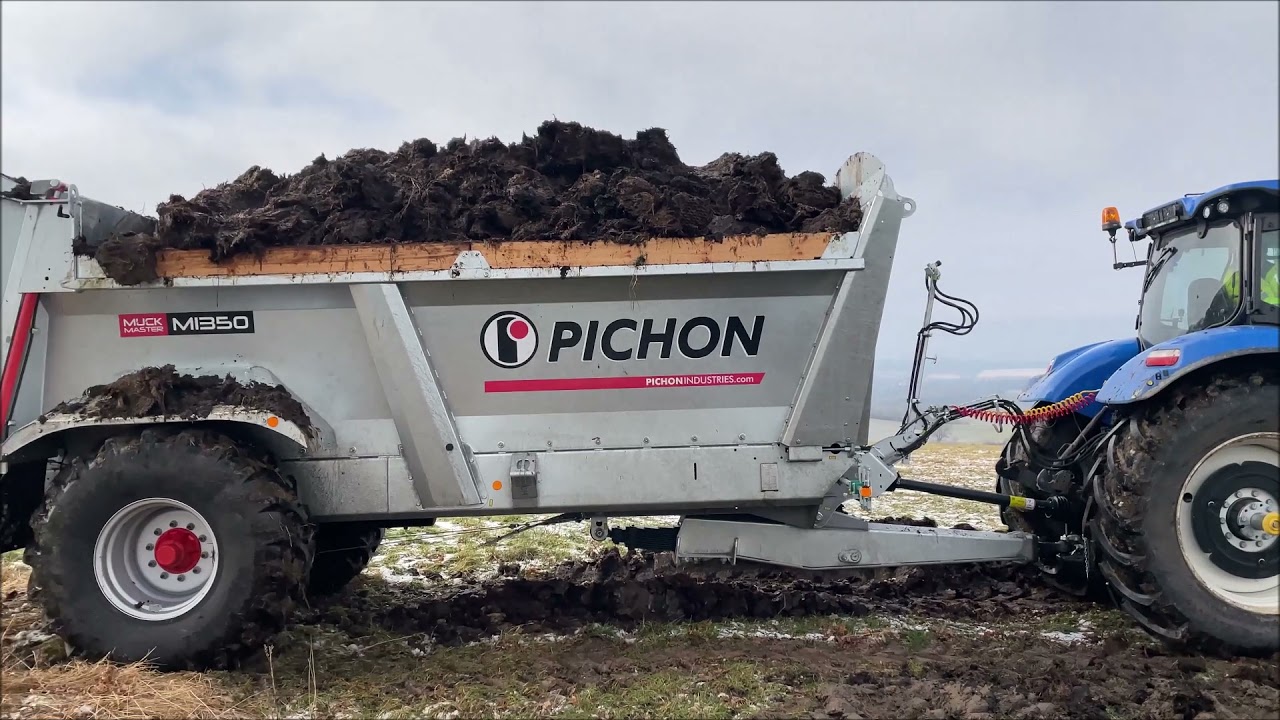 Rozmetaní hnoje 2021|| Merlo Tf 35.7 | New Holland T7 245 || Pichon M1350