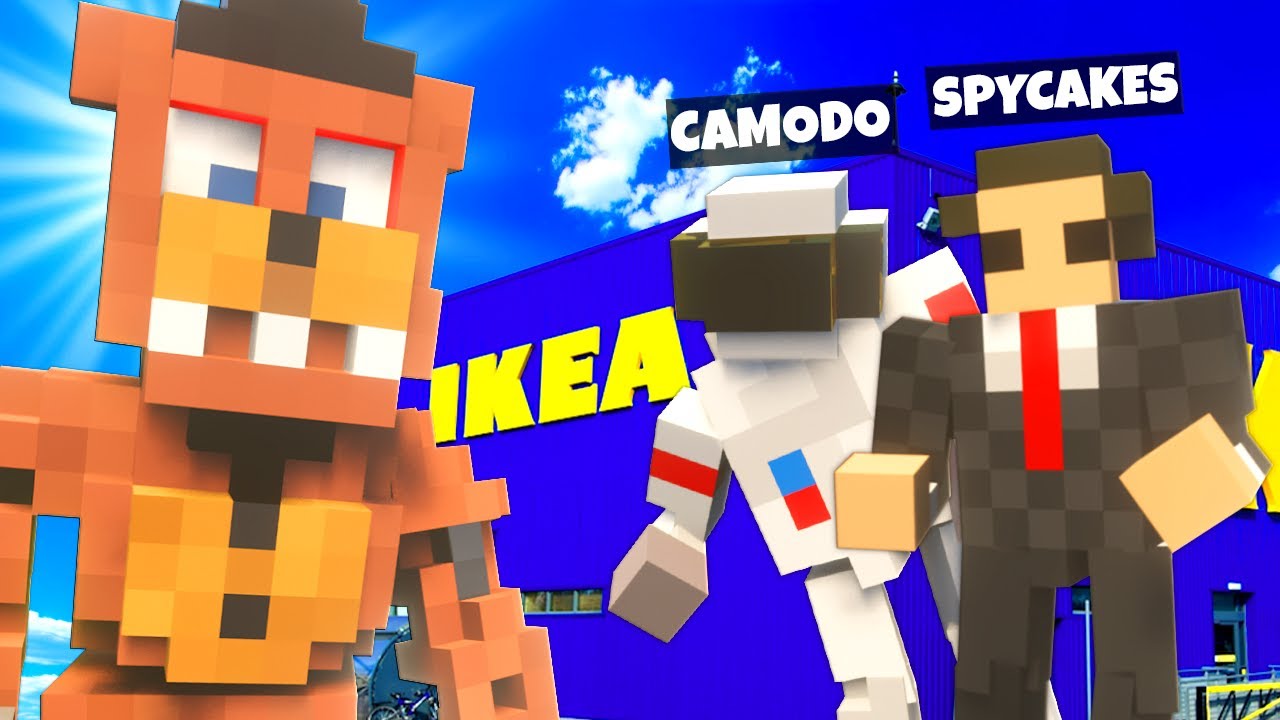 Spycakes, OB, and I got Chased By Freddy from FNAF in Teardown Mods!