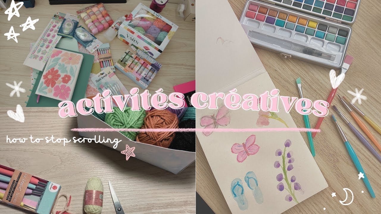 Je teste des activités créatives pour arrêter de scroller sur mon téléphone !