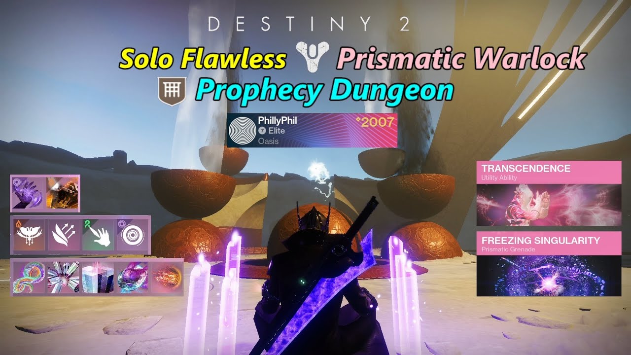 Prophecy Solo Flawless, Prismatic Warlock In Under 17 Minutes (Destiny 2, The Final Shape)