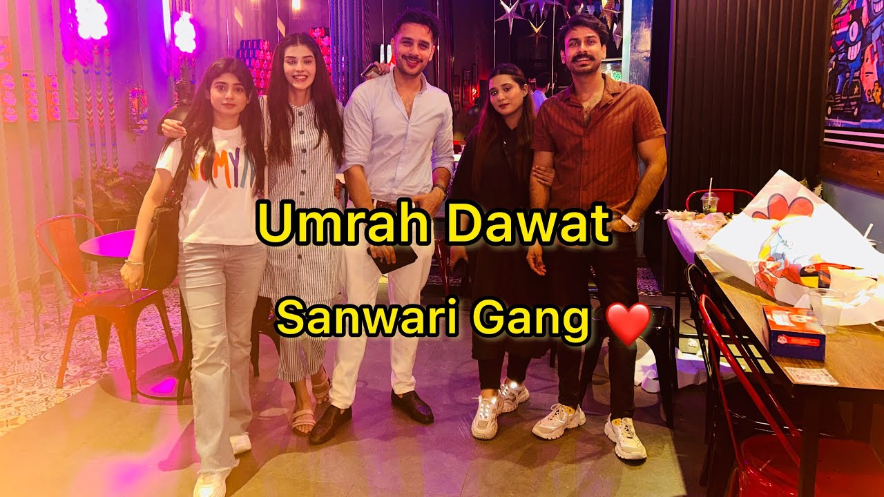 Sehar khan, Usama khan Aur Zainab shabbir ki taraf sy Umrah Dawat 🍽️ | Sanwari Gang | HamzaShykh