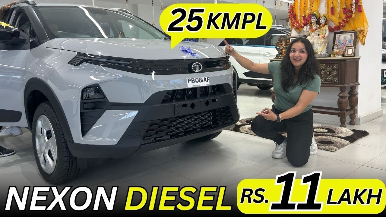 Tata Nexon Facelift Pure Variant with sunroof - Nexon diesel Base Variant - Value for Money? #nexon