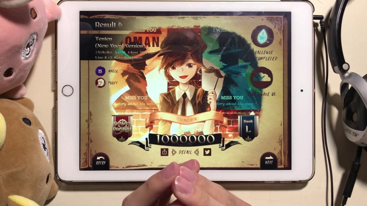 【新感覺Lv.15!!】Tenten (New Vocal Version) (Master 15) Perfect Purified!!!【Lanota】