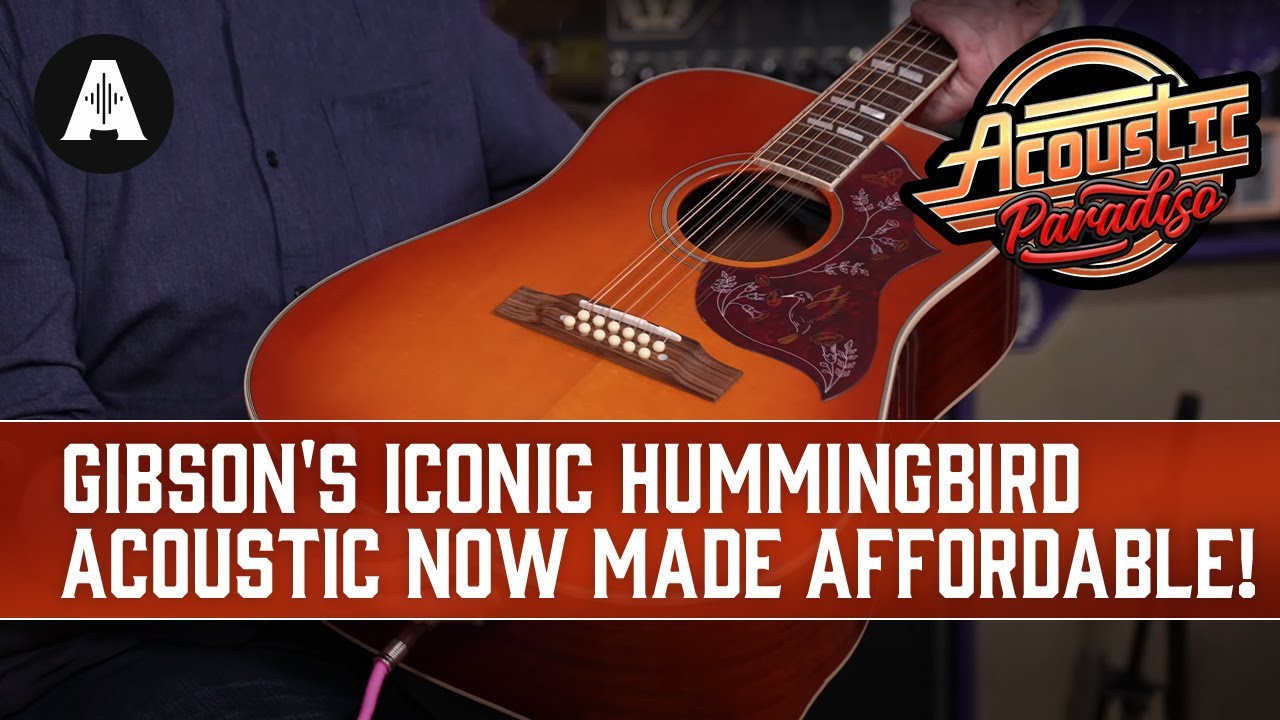 Epiphone Inspired By Gibson Hummingbird 12-String - Gibson’s Iconic Shape With a Modern-Day Design!