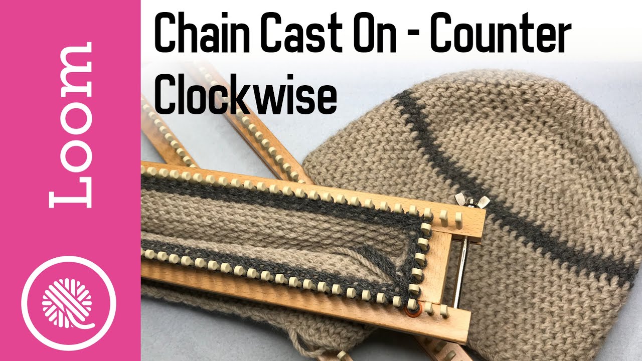 AllnOne Loom | Chain Cast On in-the-round | Counter Clockwise