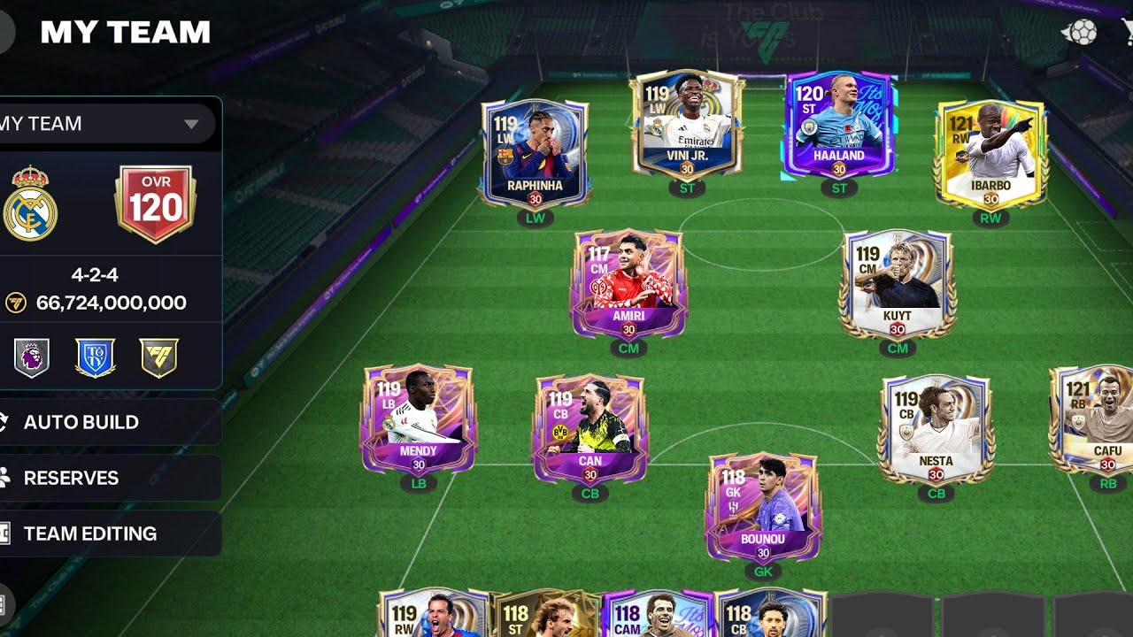 My team is just perfect as F2P 🤩 🔥 (121 ovr soon )