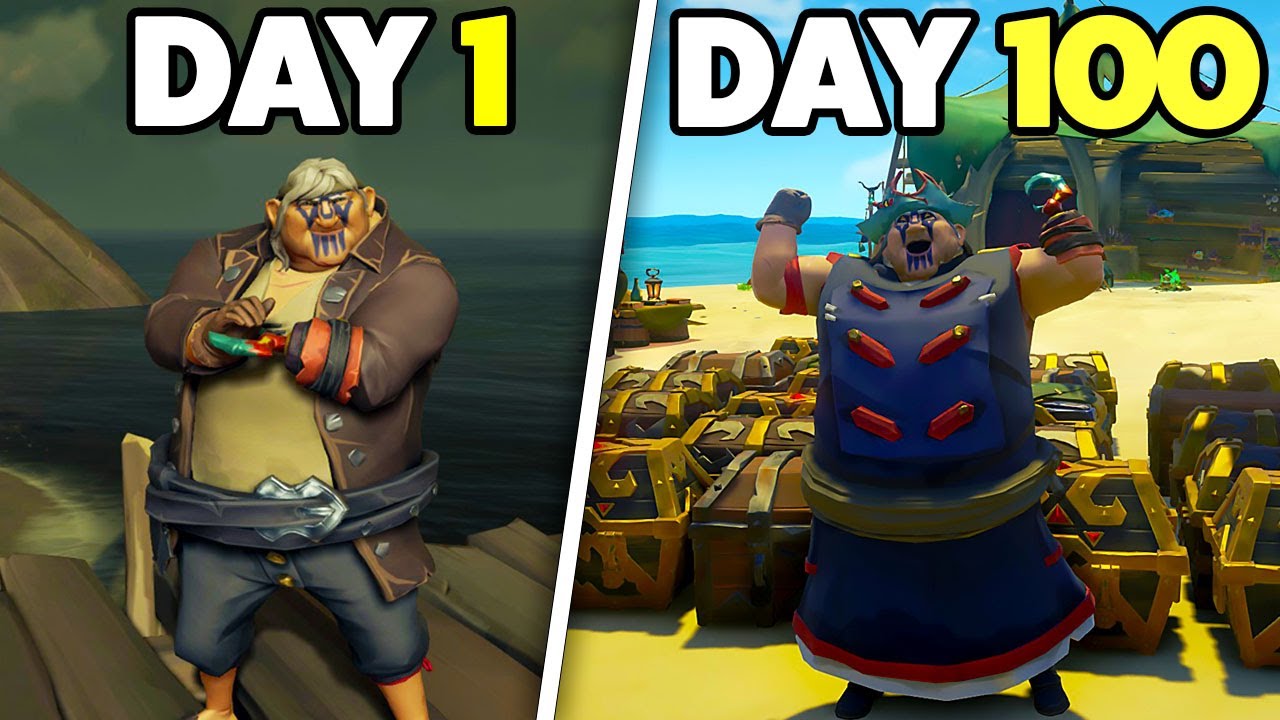 I Spent 100 Days in Sea of Thieves... IT WAS PURE CHAOS