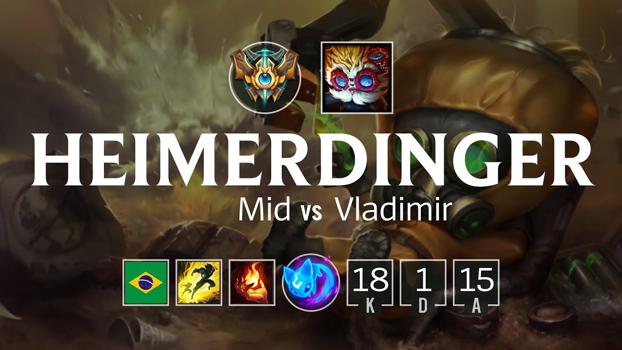 Heimerdinger Mid vs Vladimir - BR Challenger Patch 8.12