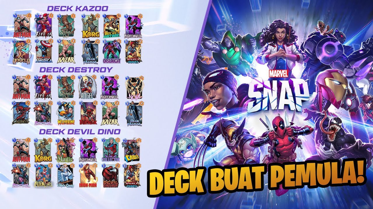 DECK BAGUS UNTUK PEMULA, PUSH RANK JADI GAMPANG - Marvel Snap Indonesia