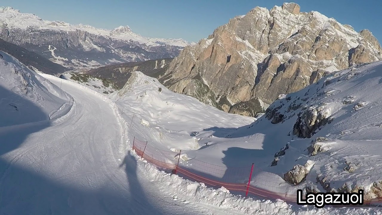 Alta Badia Abfahrt Lagazuoi Armentarola
