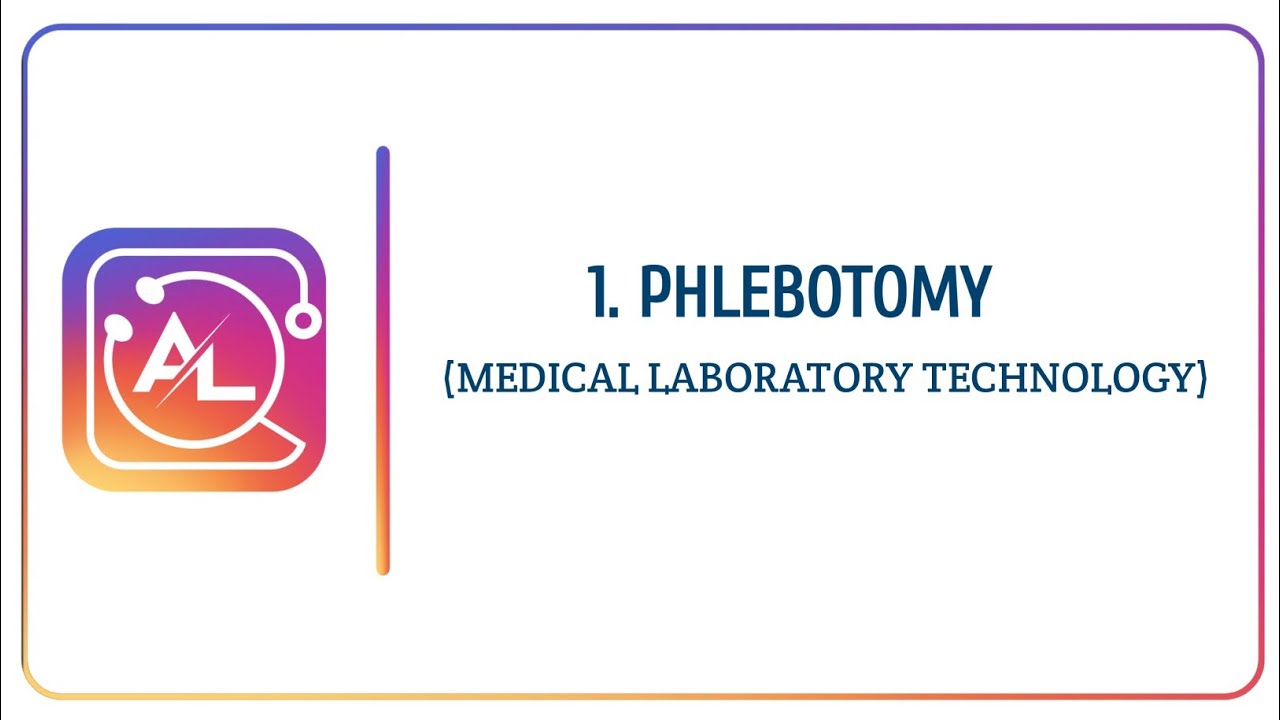 PHLEBOTOMY | MLT | LECTURE 1 | ALLIED LECDEM.