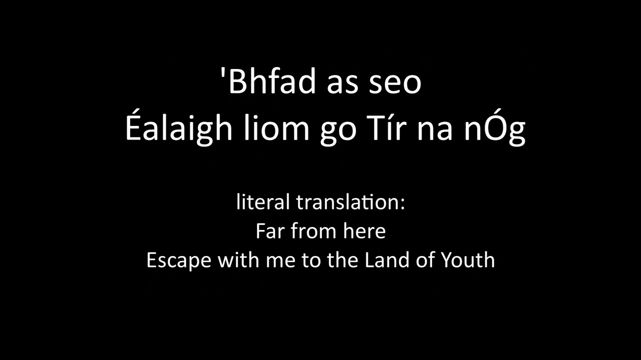 'Enter Sandman' in Irish - Metallica as Gaeilge (lyrics)