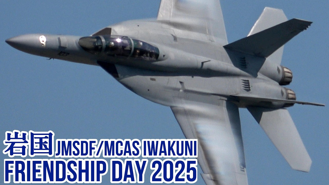 MCAS Iwakuni Air Show 2025 F/A-18F Rhino Demo Team The Iwakuni Friendship Day Air Show 岩国基地フレンドシップデー