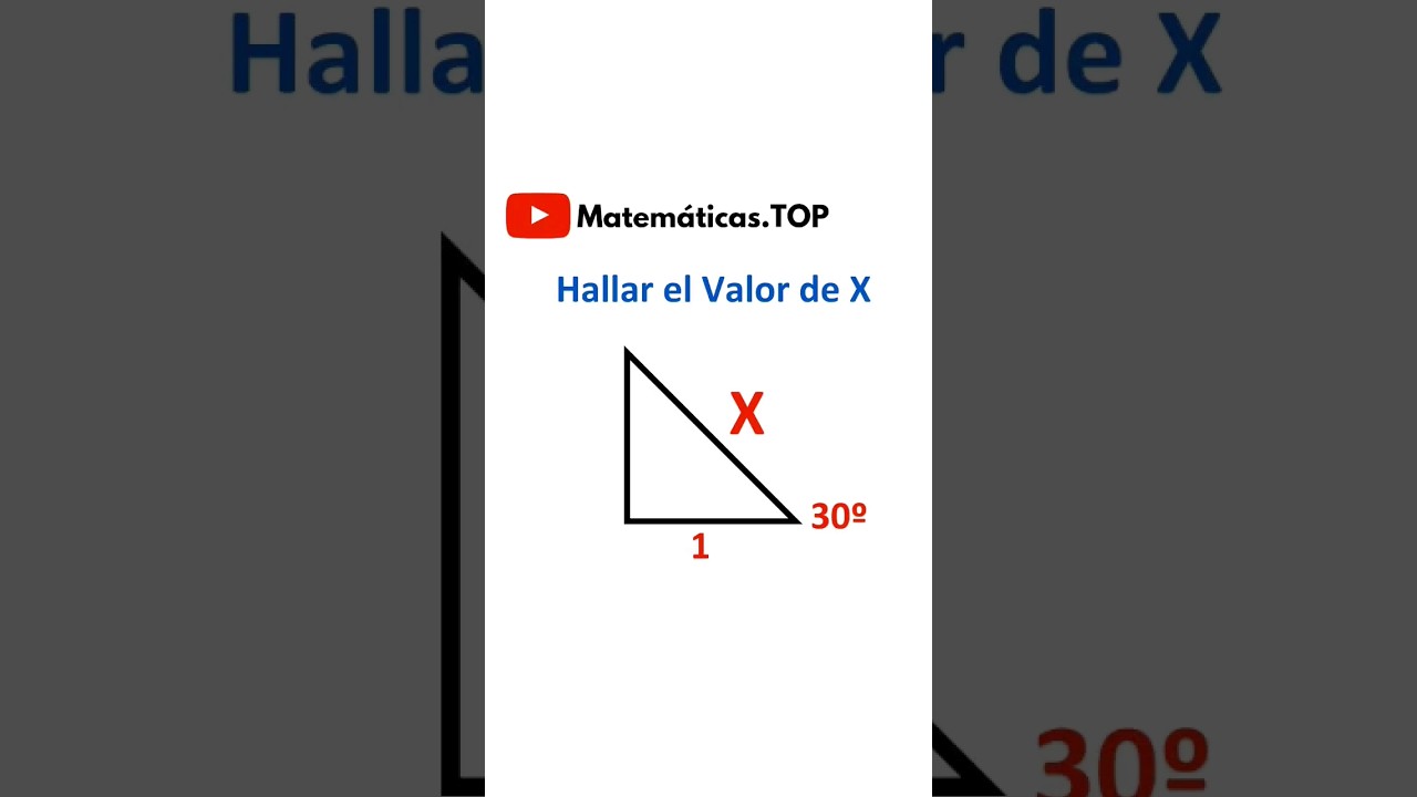 F&Oacute;RMULAS TRIGONOM&Eacute;TRICAS | Halla el Valor de X | Tri&aacute;ngulo Rect&aacute;ngulo 🔝💯
