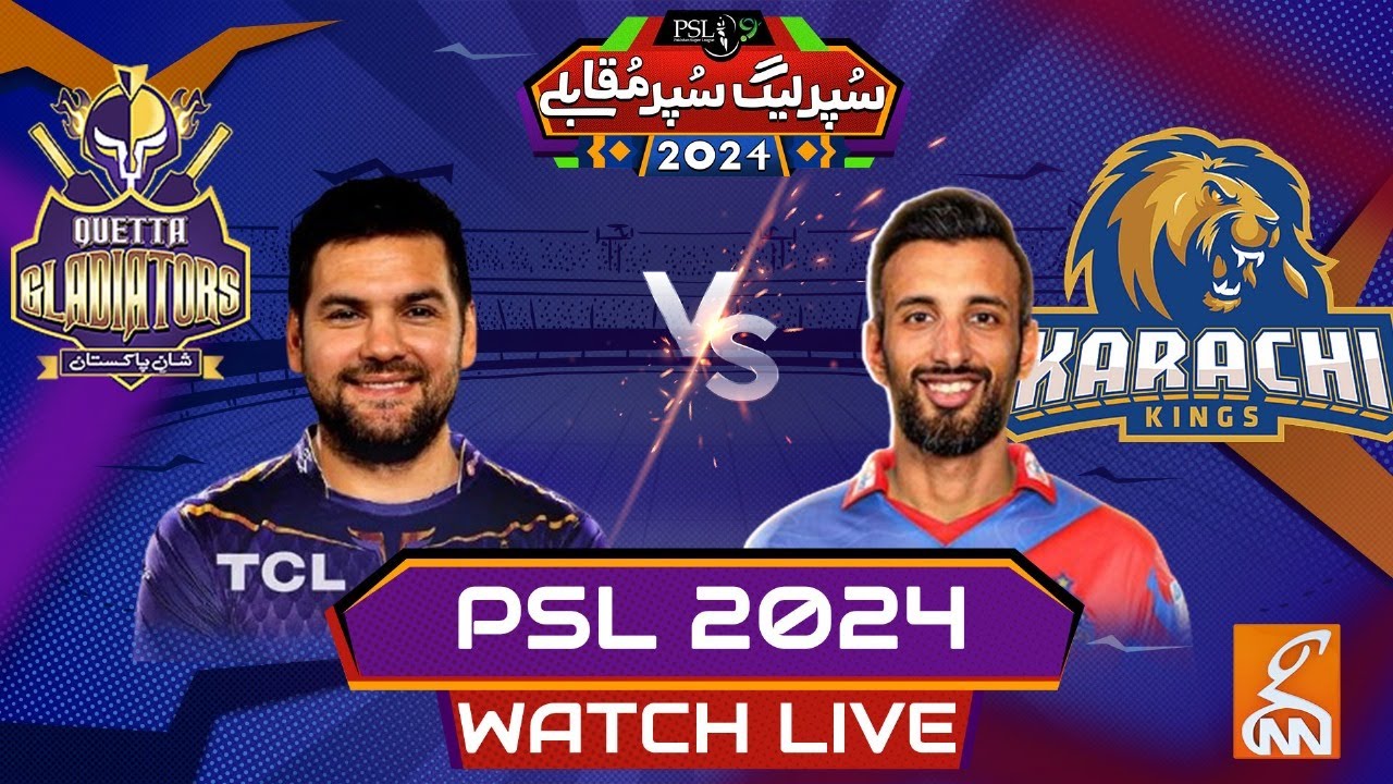 🔴 LIVE | Quetta Gladiators vs Karachi Kings | PSL Today Match Updates | GNN