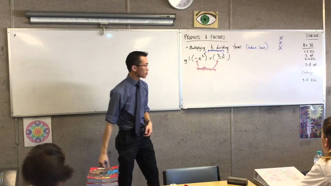 Products & Factors (1 of 2: Multiplying and Dividing Terms with Pronumerals)