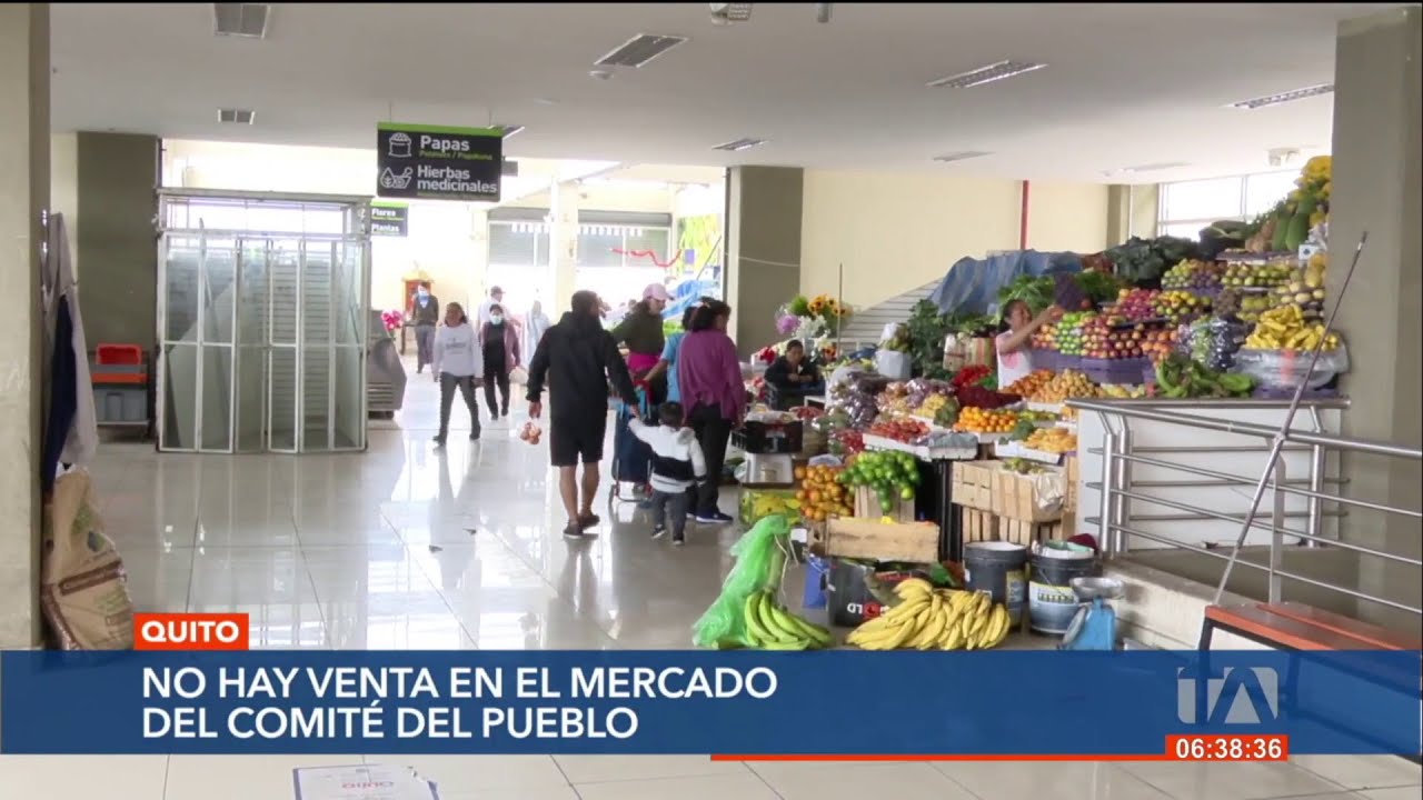 No hay venta en el mercado de El Comit&eacute; del Pueblo, por comercio informal