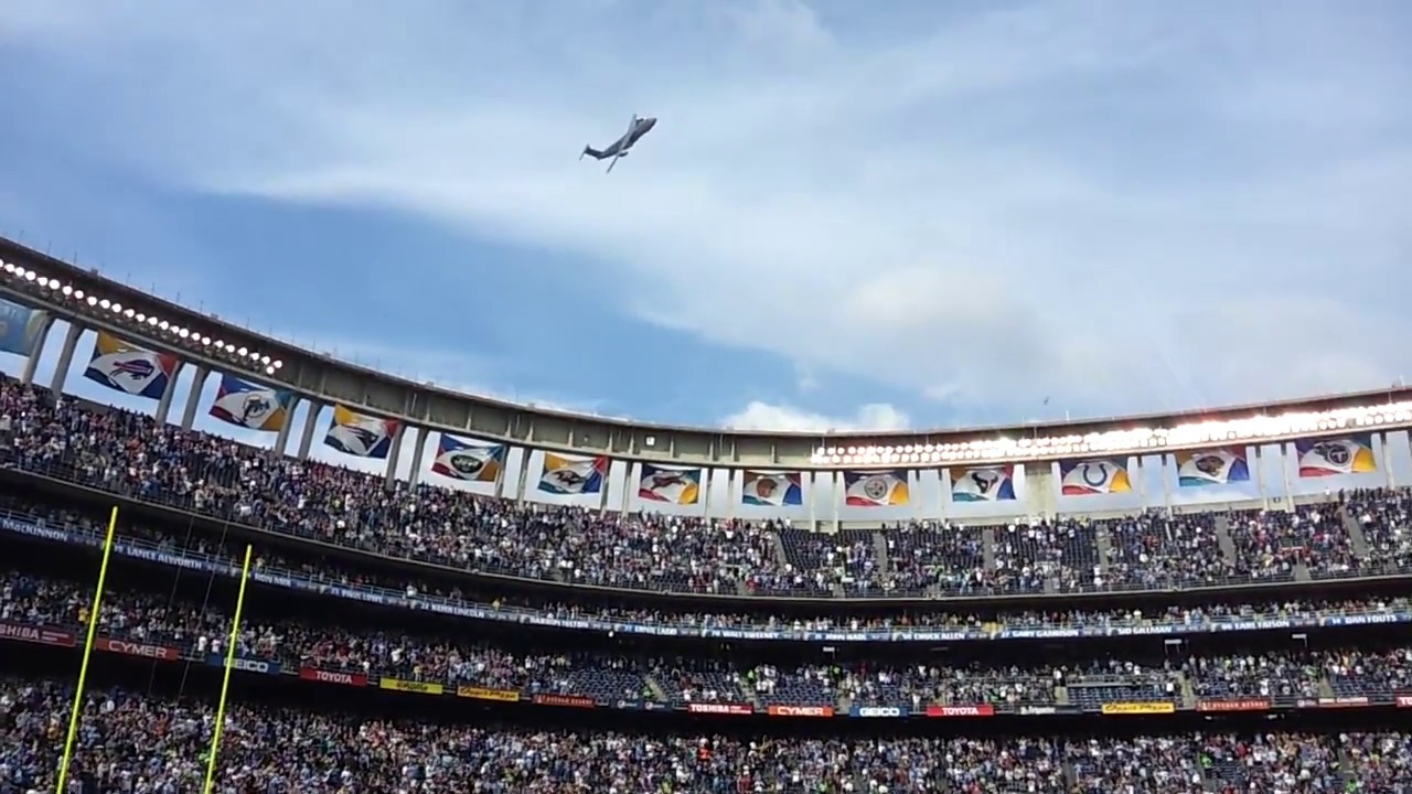 Qualcomm Stadium flyovers prior to San Diego Chargers games