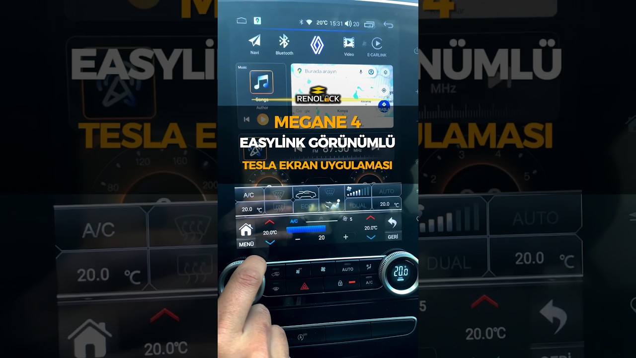 MEGANE 4 EASYLİNK G&Ouml;R&Uuml;N&Uuml;ML&Uuml; 6/64 MYNAVİN TESLA EKRAN UYGULAMASI | EN İYİYİ İSTEYENLER İ&Ccedil;İN