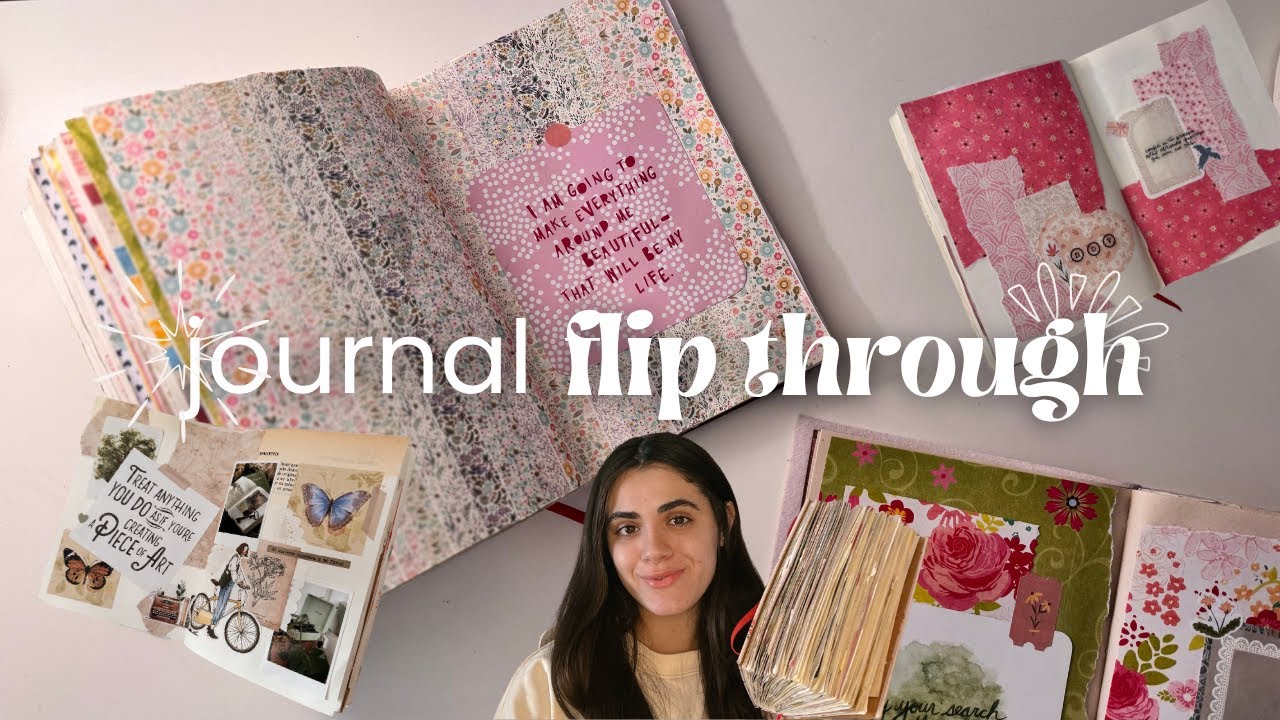 journal flip through + cómo mantener la constancia e ideas para tu cuaderno de scrapbooking 📓✨