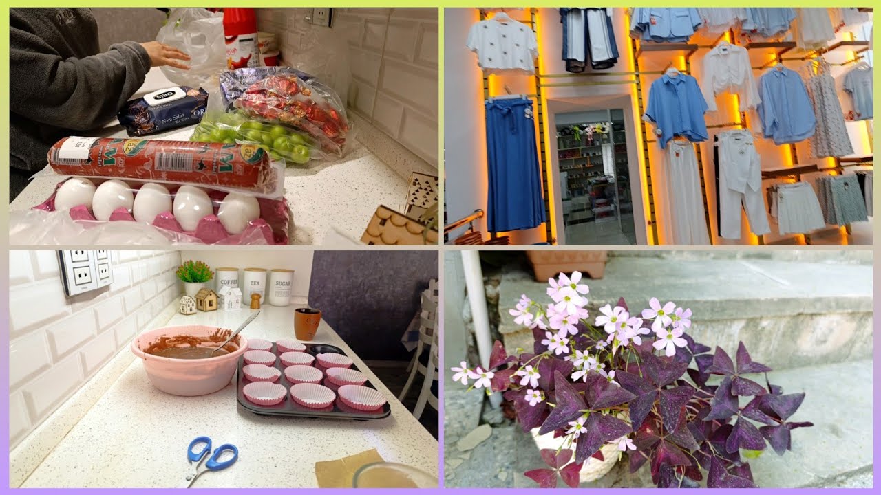 Saçlarımı kəsdirdim💇🏻‍♀️Geyim mağazası👗kapkek bişirdim🧁tort üçün ərzaqlar qiymətləri👛