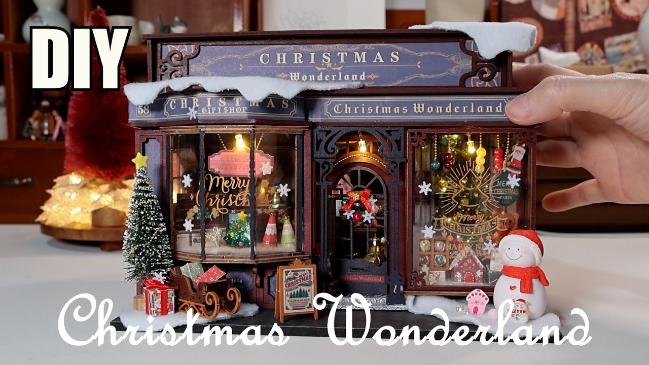 Christmas Wonderland l 크리스마스 원더랜드🎄l DIY Miniature Dollhouse Kit l BOOKNOOK 미니어처 miniature 쉽게 만들기
