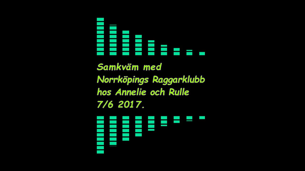 Samkväm med Norrköpings Raggarklubb hos Annelie och Rulle 6/7 2017.