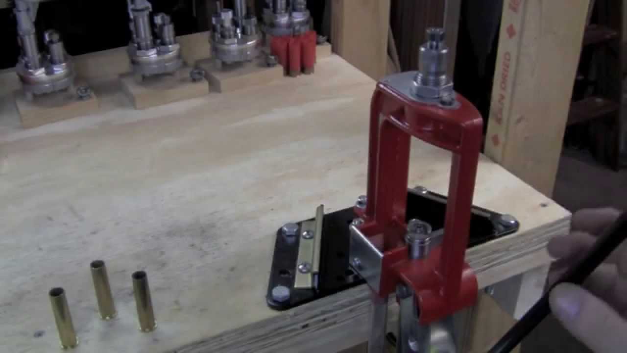 Small Space Reloading with a Lee Steel Bench Block.mov